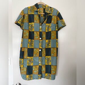 Vintage German dress/house dress size L